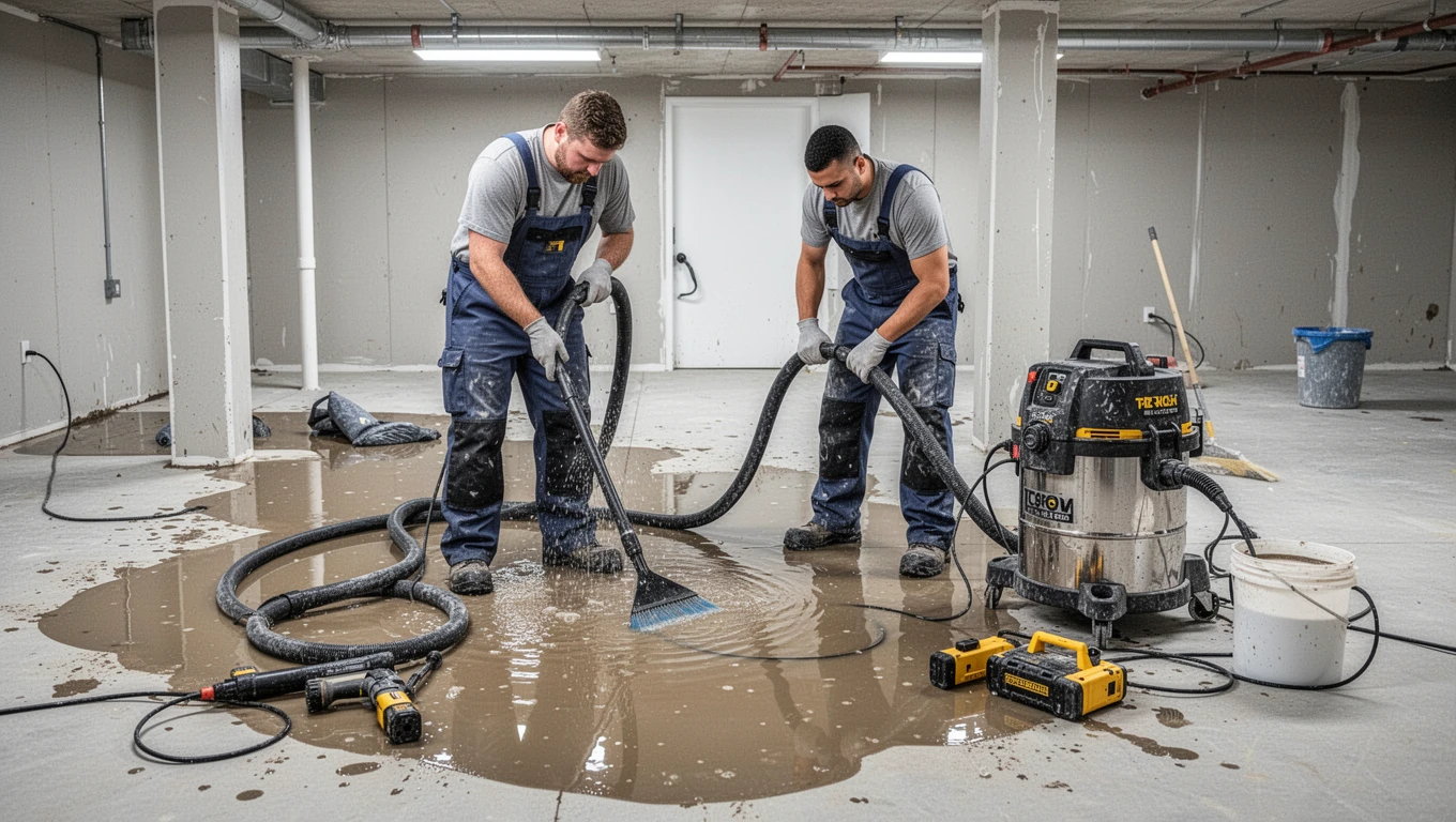 Basement Flood Cleanup